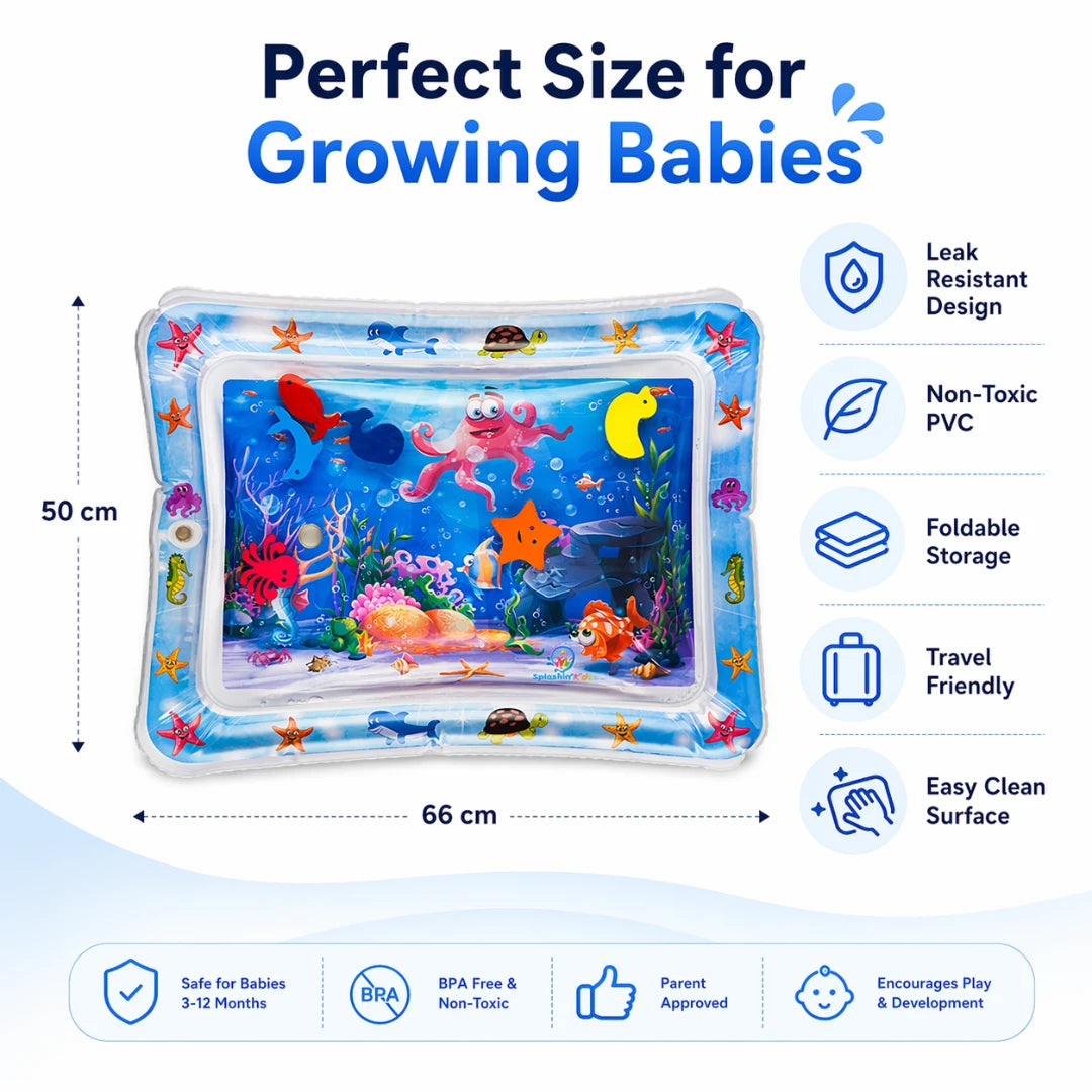 SplashNest — Tummy Time Water Mat (6-12 Months)
