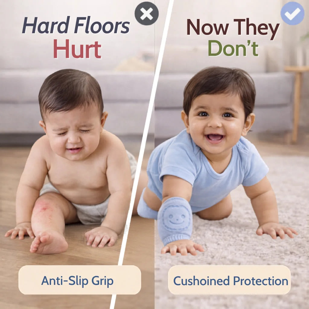 CrawlSafe Baby Knee Pads — Protect Tiny Knees While Crawling