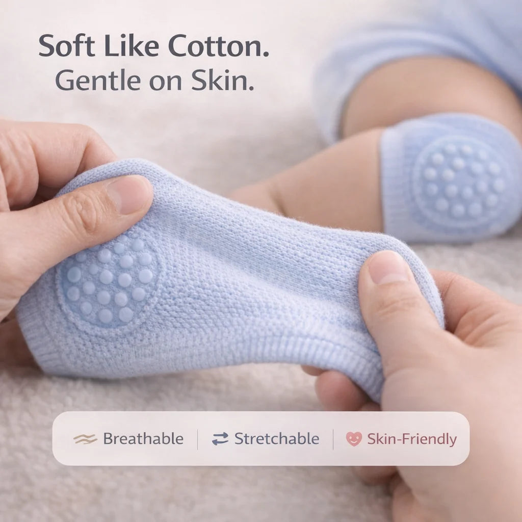 CrawlSafe Baby Knee Pads — Protect Tiny Knees While Crawling