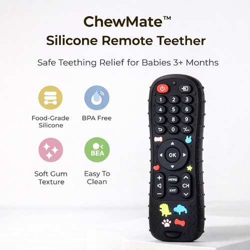 ChewMate™  - Silicone Remote Teether for 3+ Month Baby