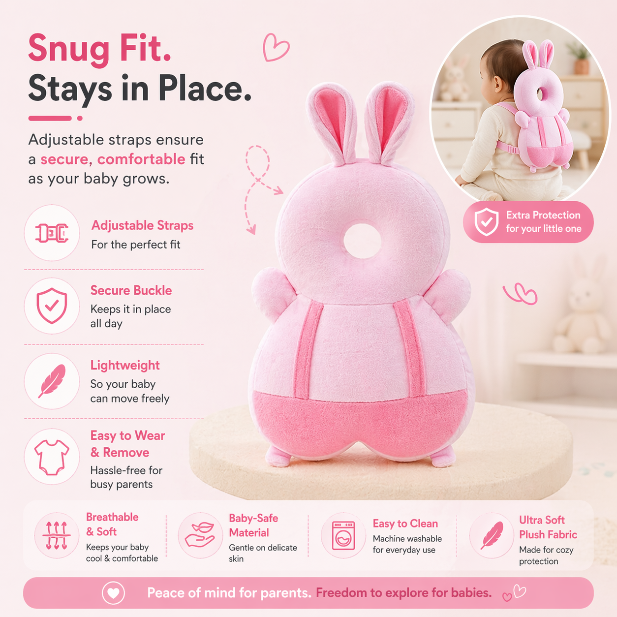 SafeSteps - Baby Head Protector (6–18 Months)