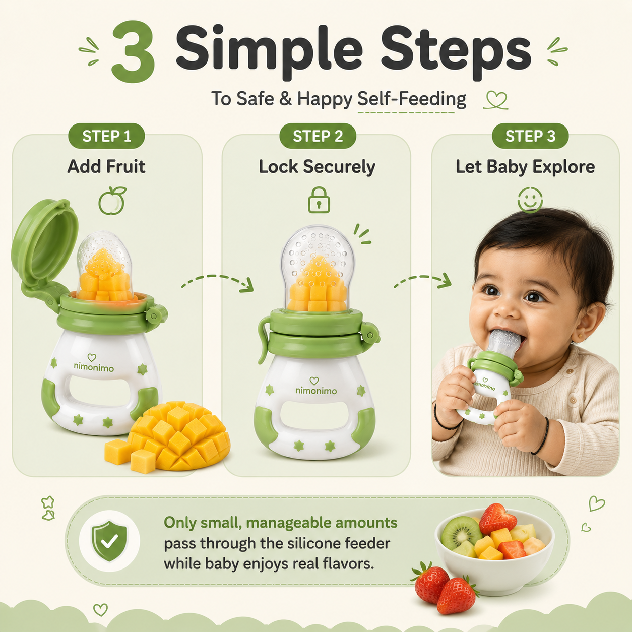 FreshBite™ Fruit Feeder for 6+ Month Baby