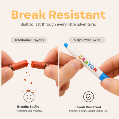 NimoCrayons™ Washable Twist Crayons – 12 Colors