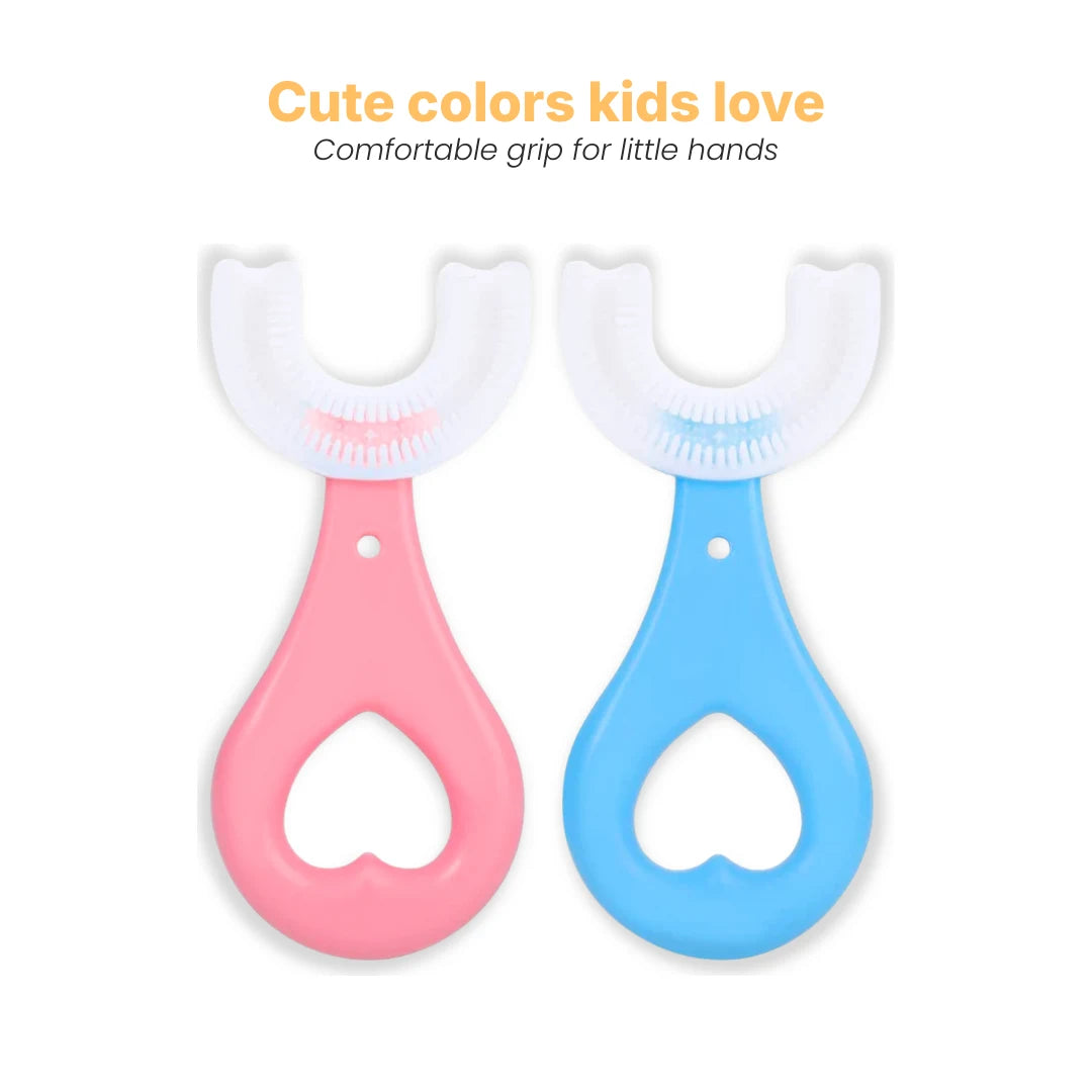 BrushBuddy™ – U-Shaped Silicone Toothbrush for Kids (Ages 2–6)