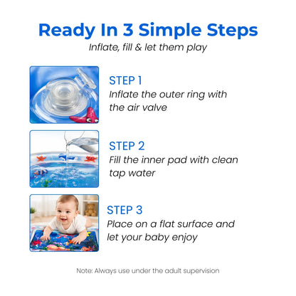 SplashNest — Tummy Time Water Mat (6-12 Months)