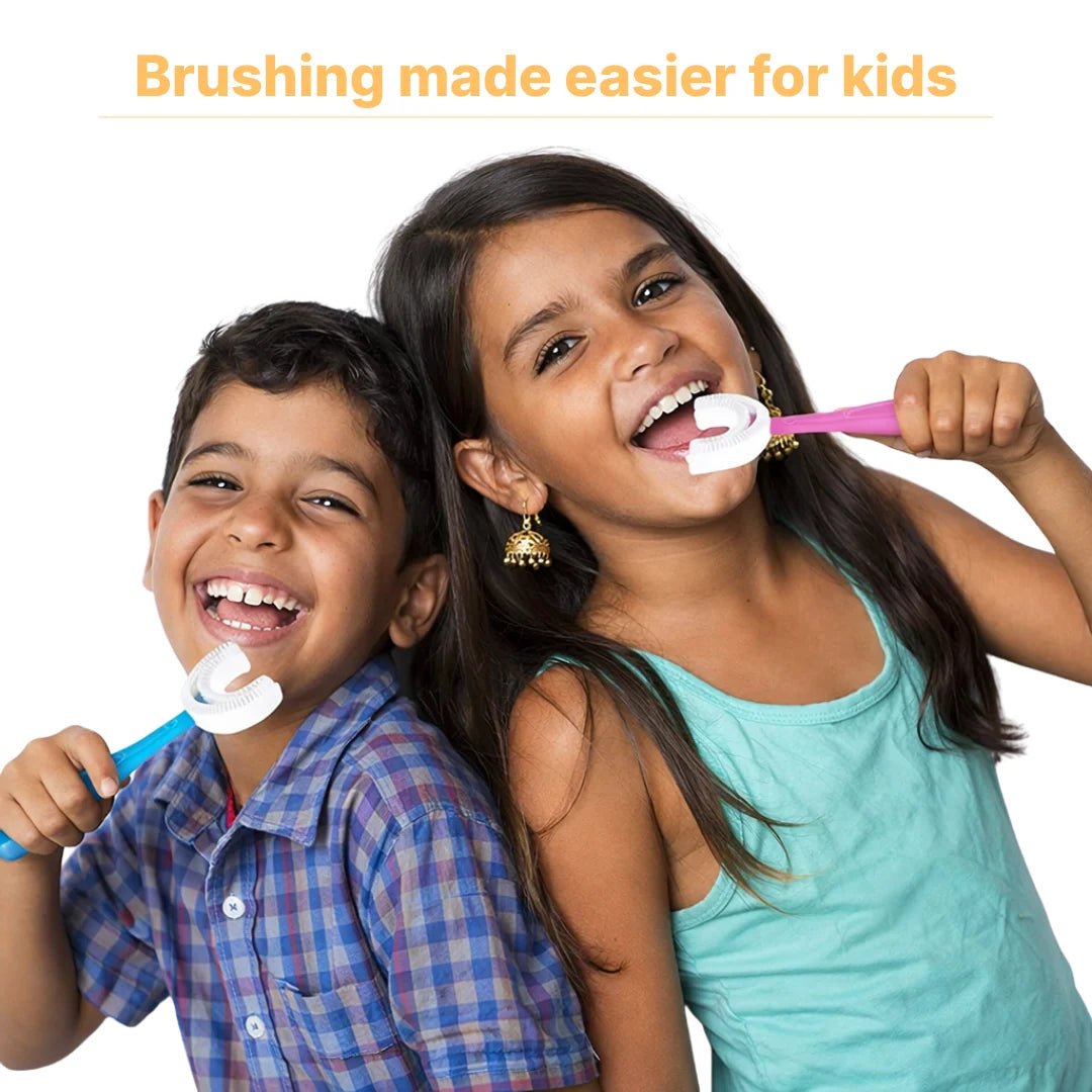 BrushBuddy™ – U-Shaped Silicone Toothbrush for Kids (Ages 2–6)