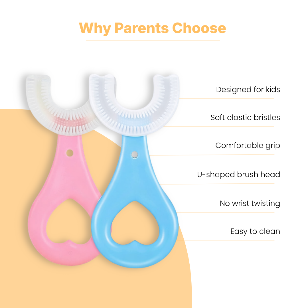 Silicone Toothbrush for Kids (Ages 2–6)